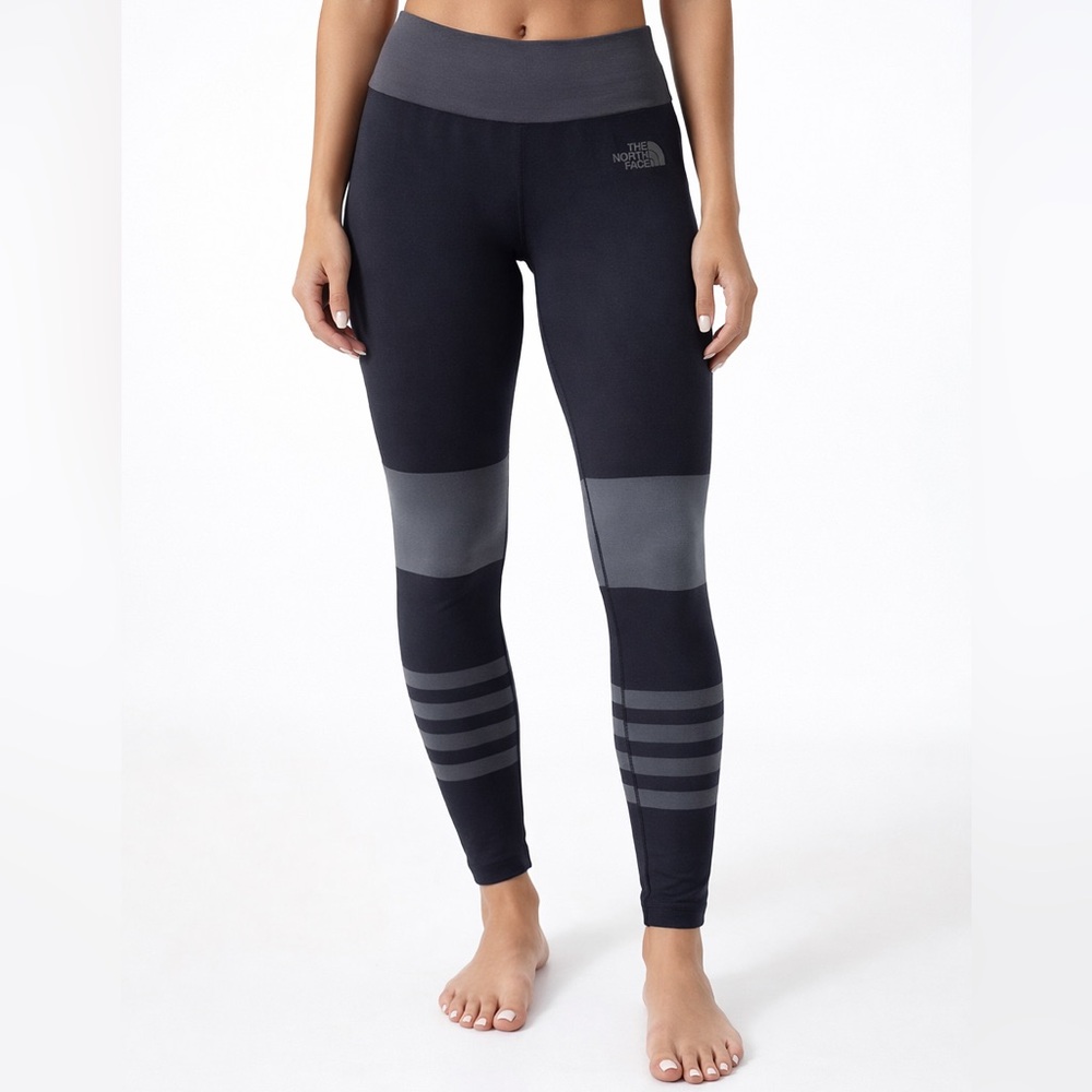 NORTH FACE 🩶 Women's Black, Gray High Waisted Striped Leggings (Size Small) - Picture 10 of 10